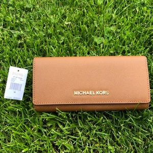 NWT Brown/Luggage Michael Kors Wallet